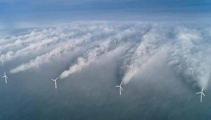 TIME TO WAKE UP Offshore wake effects can be signif icant The wake of a wind turbine the hole in the wind behind the spinning rotor gets broken down by the turbulence in the air.