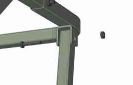 The bottom of the bar should attach to the bolt hole closer to the front of the platform.