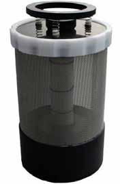 In order to fill the radial soda lime canister correctly, take a minimum of 10 minutes for this action. A water-resistant dust filter is located on the inner tube.
