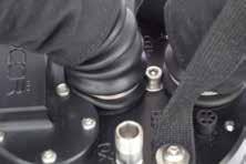 Service and/or repair work on the solenoid must be carried out by the manufacturer or by a service centre approved by JJ-CCR ApS! 5.1.4 Breathing hoses Two breathing hoses are attached to the lid.