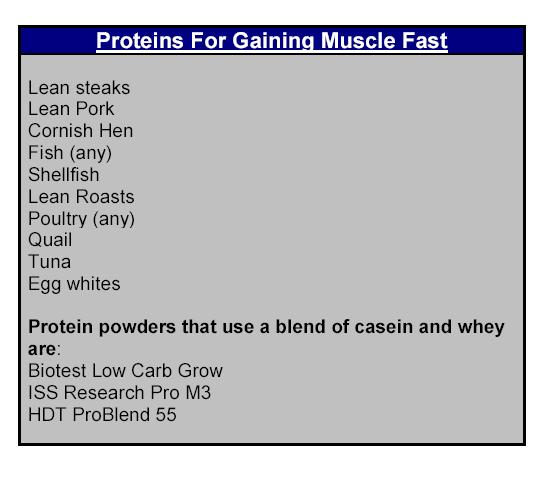 On the following pages I have provided links to the proteins I recommend. You must be connected to the Internet when you click on them.