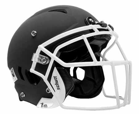 (Black) 649 95 VENGEANCE, Z10 Z10 Football Helmet Smaller,