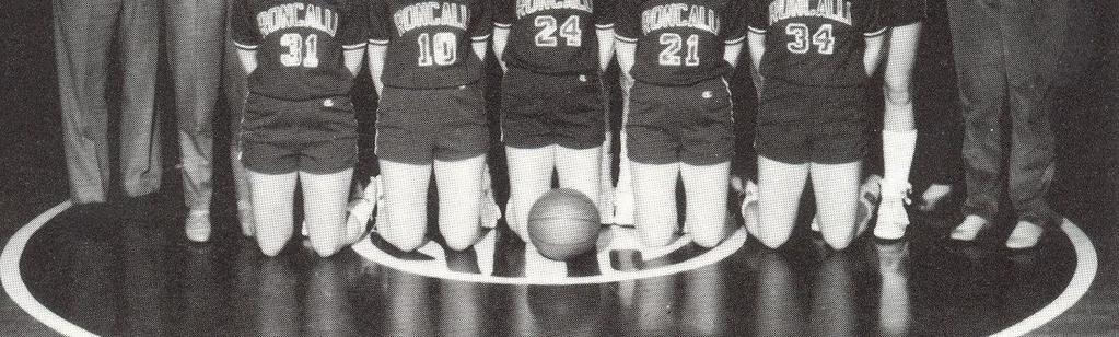 1977 SECTIONAL CHAMPIONS 1976-77 Lady Rebels Front Row: Celeste Sexton, Camile Sexton,