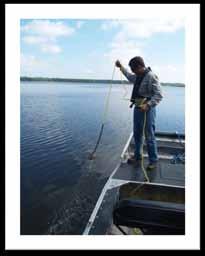 Procedure for Transects Boat follows transect line Biologist drops rake Drop a GPS point