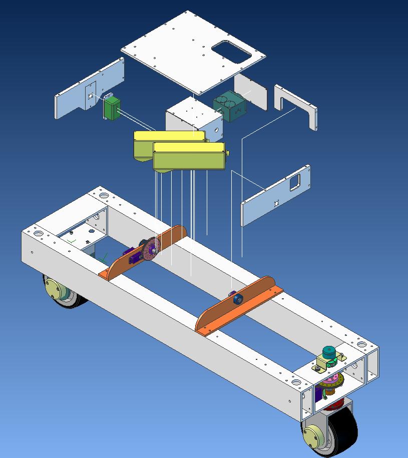 Designing & Building Roadbot Laser mounting plate Accelerometer