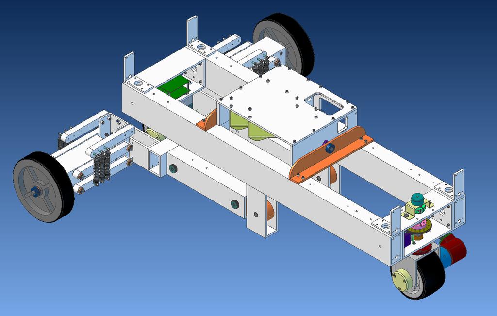 Designing & Building Roadbot Precision motor drive & suspension Outrigger: 1.