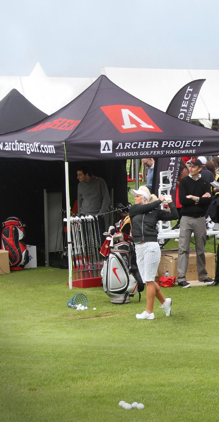 THE VENUE Archer Golf took the PROTEST Custom Grind Iron program to Golf Live, an unique golf event held at the London Golf Club.