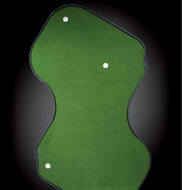 14-foot putts on club speed turf make this green a must for any serious golfer looking
