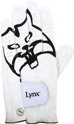 glove with Lynx logo design and
