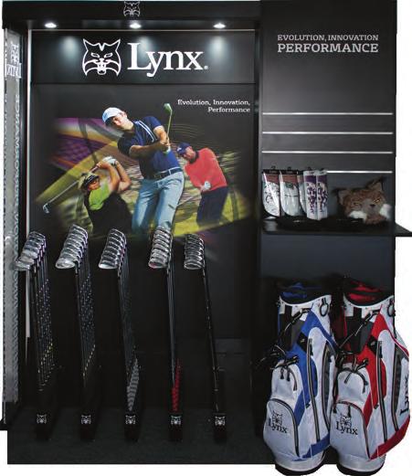 DISPLAY STANDS Premium Shop in Shop Display 5 Club arms for full sets Large Lynx logo header Includes