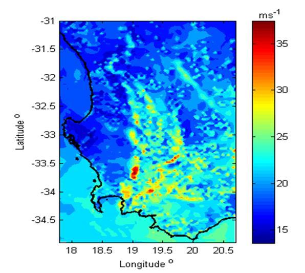 Modelling done for most topographically and climatologically complex regions in WASA domain: