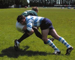 The three most common contact situations which occur in open play are tackle, ruck and maul. The tackle Only the ball carrier can be tackled by an opposing player.