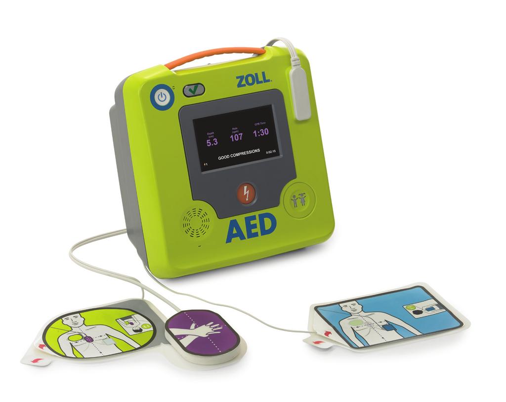 Beyond the AED Plus In 2002, ZOLL launched the AED Plus defibrillator with Real CPR Help real-time CPR feedback to let rescuers know, for the first time ever, when
