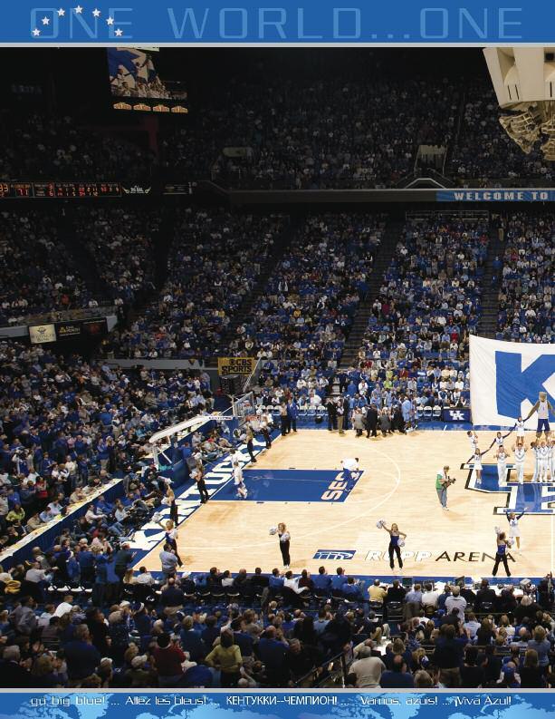 WINNING ATMOSPHERE RUPP ARENA Adolph Rupp is synonymous with winning.
