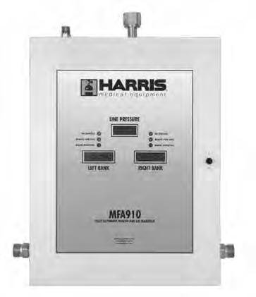 MEDICAL GAS DISTRIBUTION FULLY AUTOMATIC SWITCHOVER Model MFA 910 The MFA 910 series manifolds are fully automatic systems designed for medical applications that require uninterrupted gas service