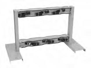 These stationary racks are constructed from 11 gauge and heavier plate steel. The cylinder capacity racks share the 1.