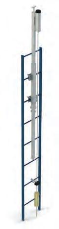 3M DBI-SALA Lad-Saf Ladder Accessories 6116336 Grab Bar Extension Slides into Top Bracket (6116054) of fixed ladder safety system and provides the user with a tie-off point (for lanyard) when