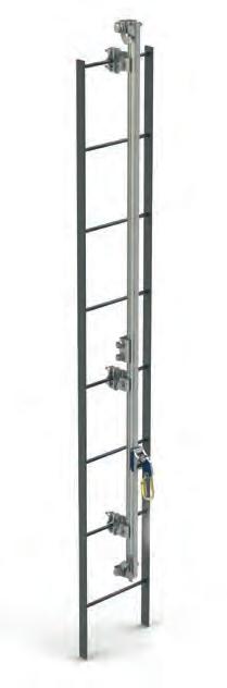 3M DBI-SALA Railok 90 Standard Ladder 1 2 4 3 5 1 6000352 Top Ladder Rail Gate Aluminum and galvanized steel clamp with fastening hardware.