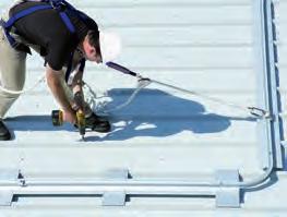 maintenance on modern building projects. It meets the requirements of both abseil and fall protection standards and can be fixed to the roof system with minor penetrations or using clamps.
