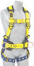 Full-Body Harnesses 3M DBI-SALA Delta Construction-Style Harnesses Made for general construction work, these harnesses have excellent tool-carrying capability, a sewn-in hip pad and removable body
