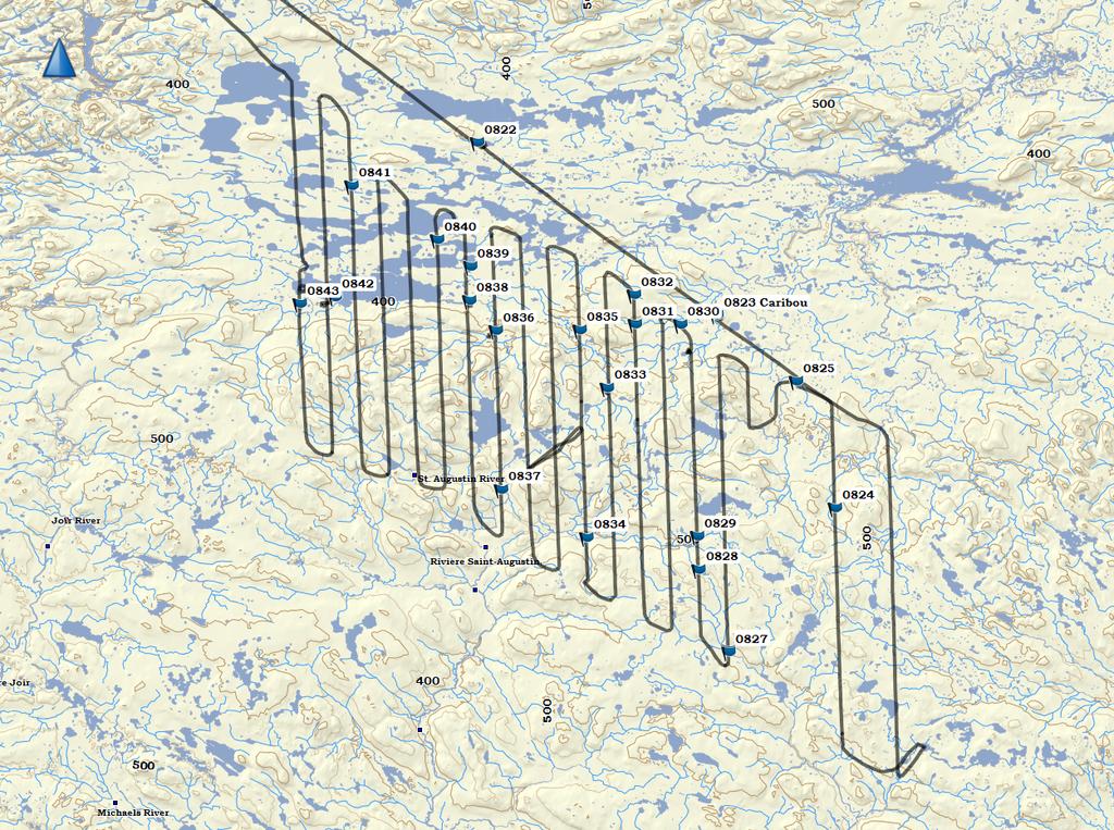 NALCOR ENERGY LOWER CHURCHILL PROJECT, ENVIRONMENTAL EFFECTS MONITORING RESULTS Figure 4-1 Survey Transects
