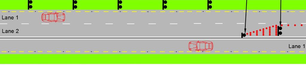 On roads where drivers transition into a dual carriageway or motorway, drivers should