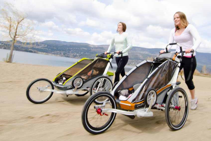 Select the Conversion Kits that delivers the functionality you and your family require: STROLL 01 JOG 02 BIKE 03 THE CHARIOT CX TM The ultimate in comfort and style.