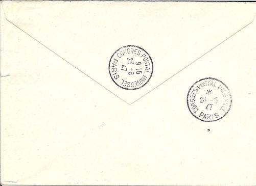 1947 Philatelic post card with H3.