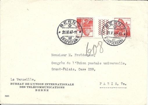 (24 May 1947) used as Receiving marks Registered Cover for Delegate Excursion