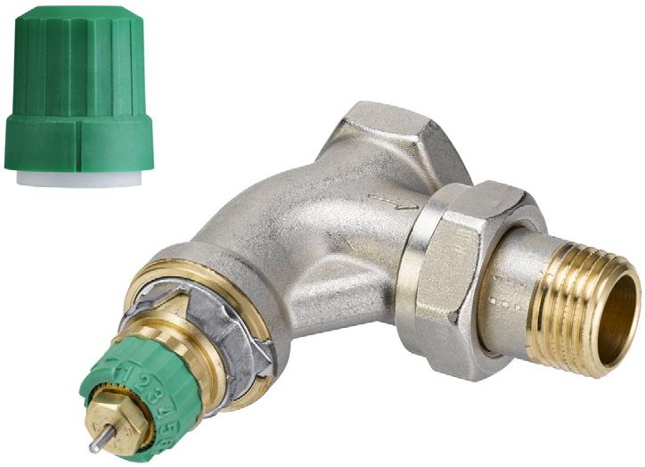 The valves are available with maximum water flow of 20-125 l/h. RA-DV has a built-in pressure regulator, which keeps the differential pressure at a constant level of 0.