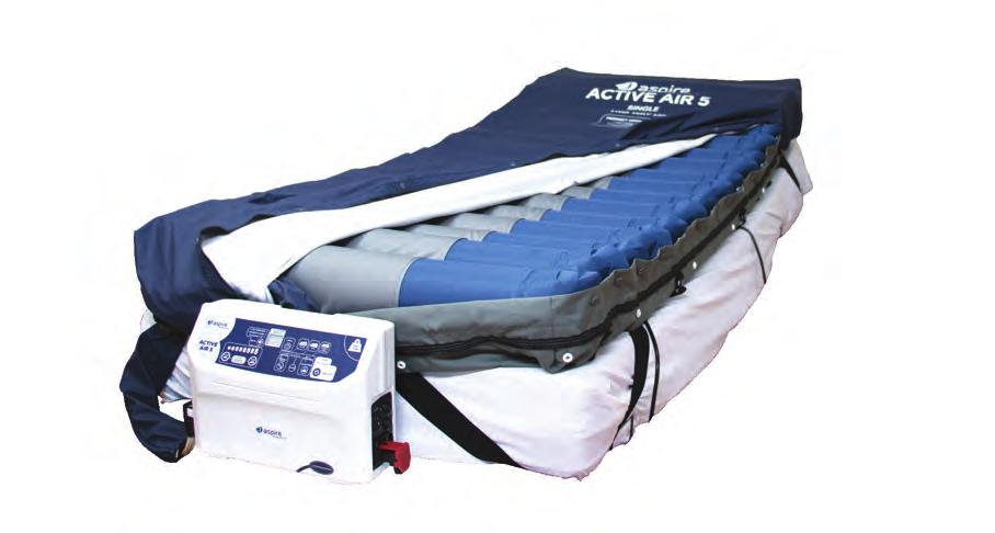 Active Air 5 - Dynamic Overlay The Active Air 5 provides an effective solution for higher weight users considered to be At Risk of Pressure Injury.