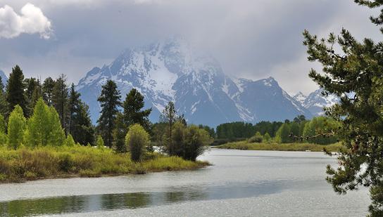 National parks, such as Grand Teton National Park in Wyoming, help conserve biodiversity.