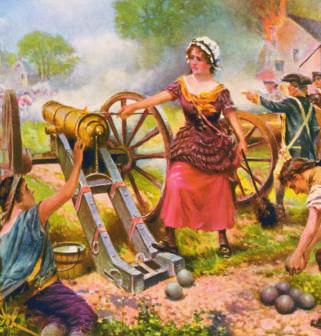 Margaret Corbin went to war with her husband, John. John Corbin was in charge of a cannon. When John was shot during a battle, Margaret quickly took his place.