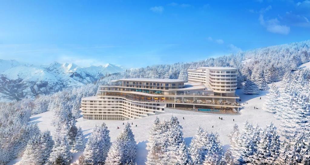 Opening of Les Arcs Panorama - in French Alps December 16th 2018 Immersed in an enchanting alpine forest, Club Med Les Arcs Panorama, 4-Trident with an exclusive 5-Trident space, is a modern gem at