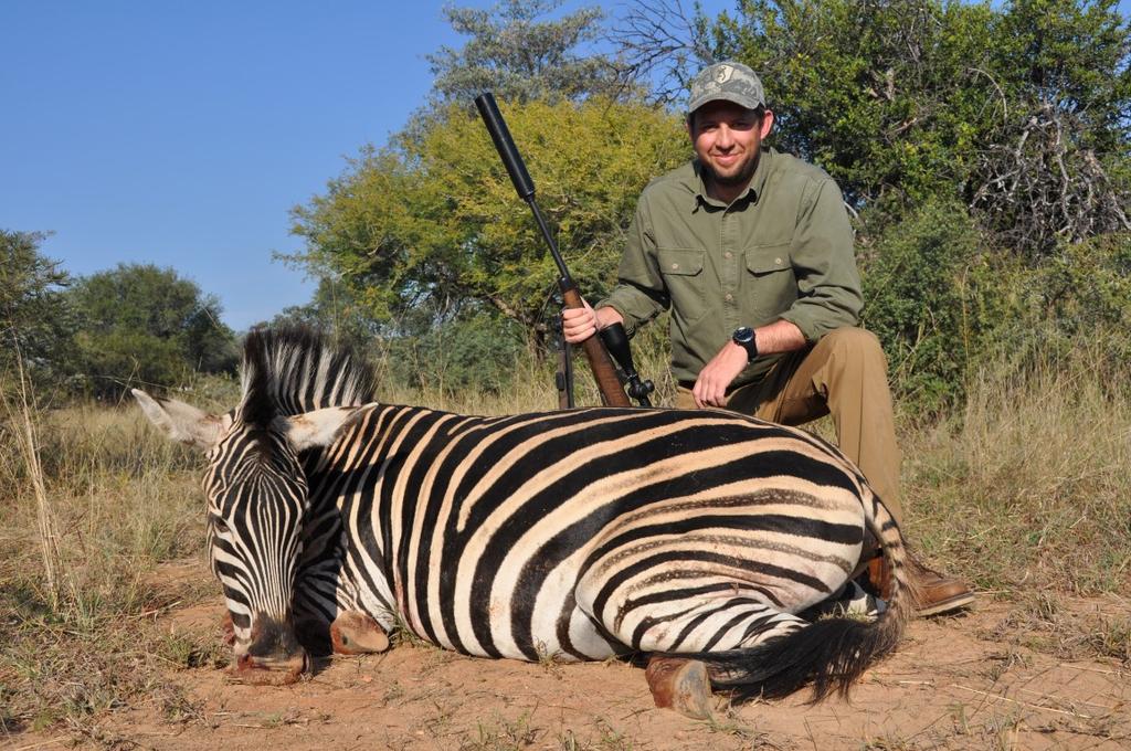 "The last day was the most exciting hunt of the trip. We sighted a zebra herd about a mile away, drove to within a half mile and then stalked for about 45 minutes.