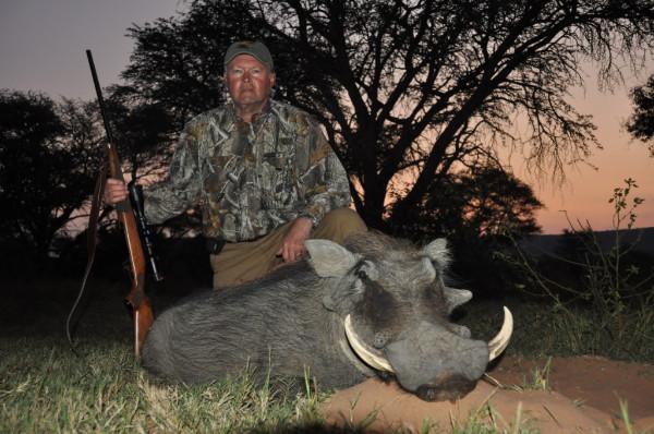" "Both of us shot our Impalas about an hour and a half apart, at 104 yards for my son and 133 yards for mine. The following day, late afternoon, we saw three kudu deep in the brush.