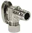 PEX plumbing systems PEX plumbing systems Valves and accessories Uponor ProPEX LF brass valves for residential applications consist of ½" ProPEX chrome-plated, full port, point-of-use stop valves,