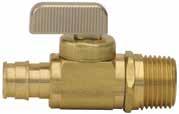 30 ProPEX LF brass commercial ball valves ProPEX LF brass commercial ball valves (full port) are designed and dimensioned to deliver all the benefits of the ProPEX connection that you have grown to