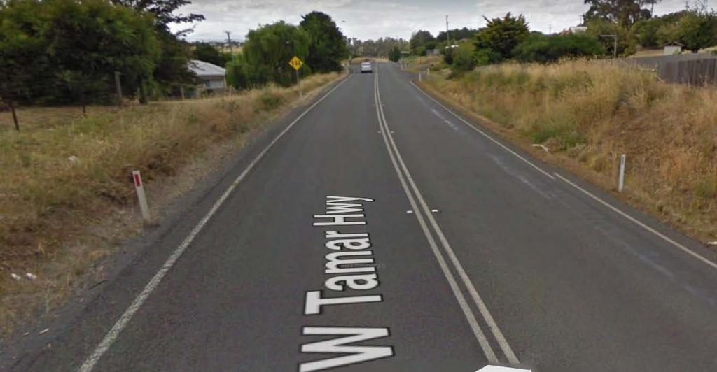 north of Exeter to the Batman Highway junction Construct a left turn acceleration lane for