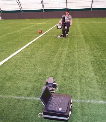 Football Pace test Rotational Resistance Players need to be confident that a surface will allow them to change