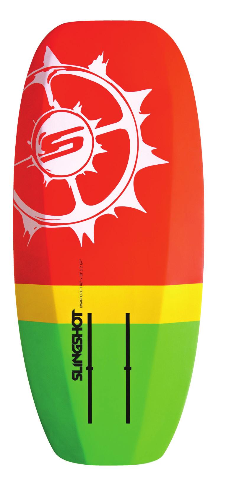 DWARFCRAFT 42 42 x 18 x 2 1/4 SKU# 16236005 Featuring the same high-end construction as Slingshot s lineup of wakesurfers, the Dwarfcraft comes in two different lengths to appeal to two different