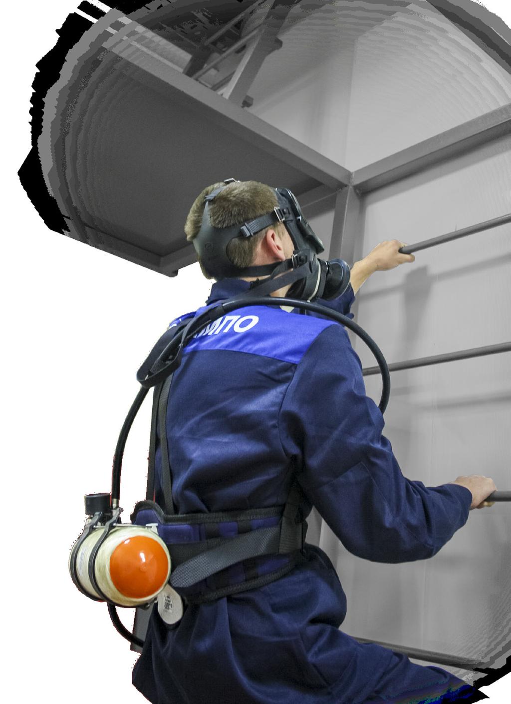 VECTOR Supplied air respirator (SAR) VECTOR is intended for respiratory and eyes protection and can be used for confined space