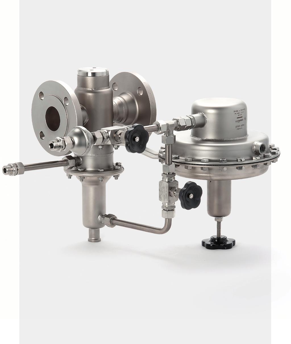 Pilot-operated Control Valve CrNiMo stainless steel (316) deep drawn, corrosion-resistant, lightweight and compact long operational lifespan, easy installation 1 Special Feature large control surface