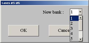 BANK 2 AND 4 ARE DEDICATED FOR INSTANT GLOW (Pinsetter interface A.P.I. only) When the light situation changes (for example from daylight to glow bowling) simply select the preset bank there is no need to change the integration time.