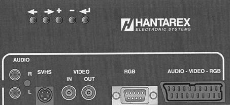 191 HANTAREX MULTISTANDARD 28 EQ/3 CONTROL PANEL Press the button for 3 seconds to access the on screen display menu. Use the button to move from one function to the next.