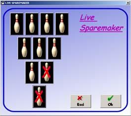 If you have a movie, which must be in MPG format, it is possible to insert it and visualize it on the lanes as an alternative sparemaker (if you have purchased the live sparemaker license) or other