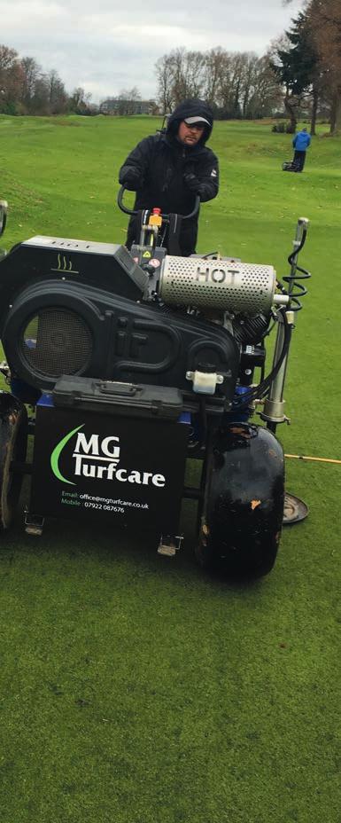 This allows greenkeepers to remove material, such as poor quality soil and thatch and allows water and air into the root zone. When a core comes out, it needs to be replaced with something.