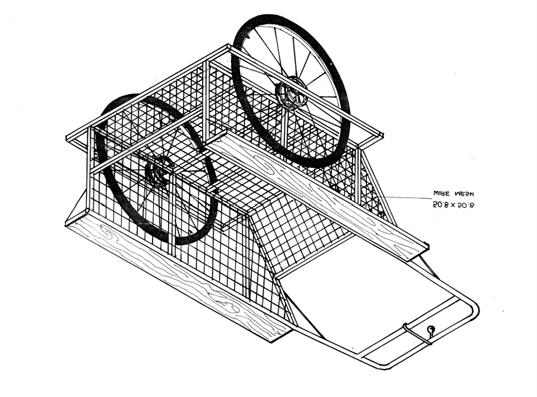 How to make a bicycle trailer The cycle trailers are made in small village workshops from iron tubing, which is cut, bent, welded and drilled to make the frame and wheels.