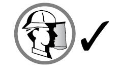 Figure 1- Reverse orientation performance mark Figure 2- Correct application of reverse Hard Hat Brim & insert are backwards EYE AND FACE PROTECTION Classification - Eye and face protection on site