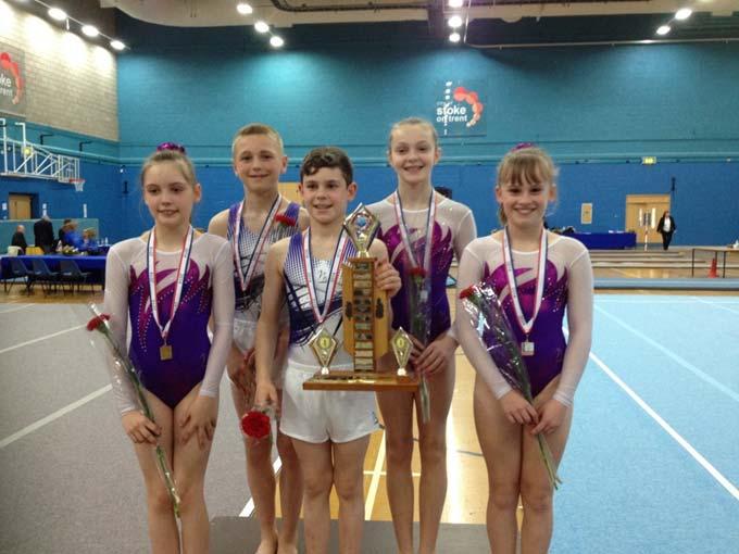 Five gymnasts from Helston Community College travelled to Stoke on Trent this weekend to compete in the British Schools Gymnastics Association National Finals: Matthew Heaney (Y7), Phoebe Jenkin(Y7),